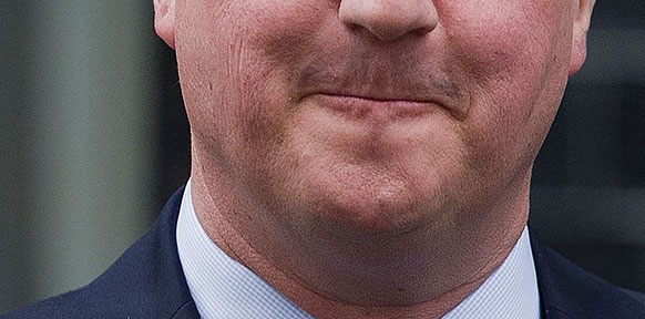 APA/AFP/JUSTIN TALLIS David Camerons Mund