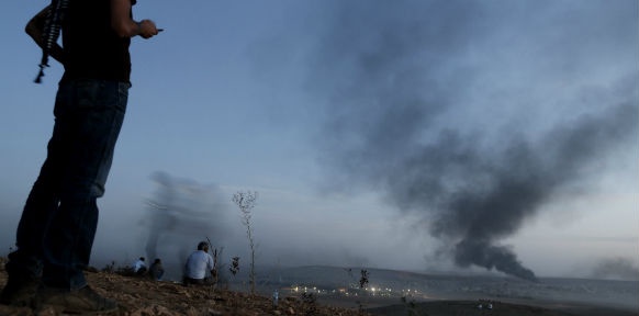 Rauchwolken über Kobane