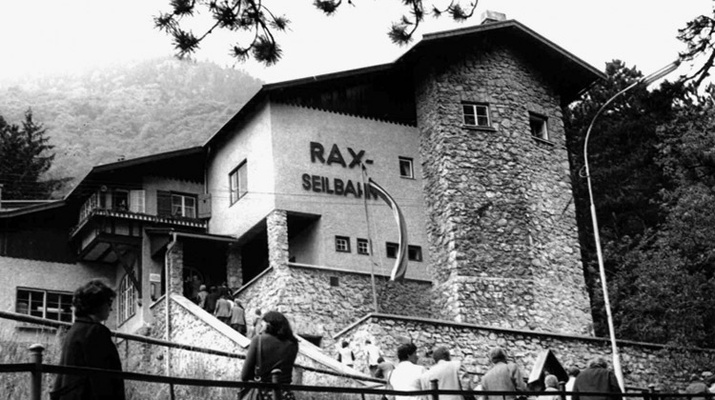 Seilbahnstation der Raxbahn, 1976