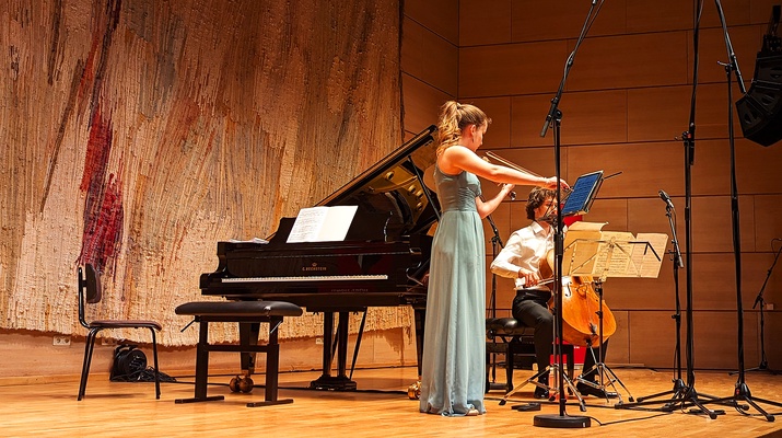 Teresa Wakolbinger,Violine und Barna Károly, Violoncello