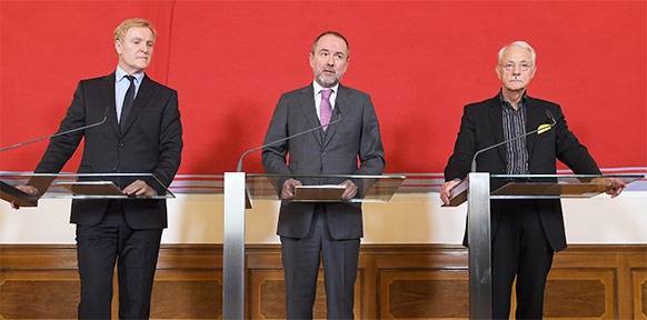 Klaus Albrecht Schröder, Thomas Drozda und Karlheinz Essl