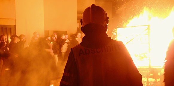 Feuerwehrmann im Einsatz