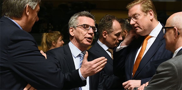 Jan Jambon, Thomas de Maiziere und Ard van der Steur