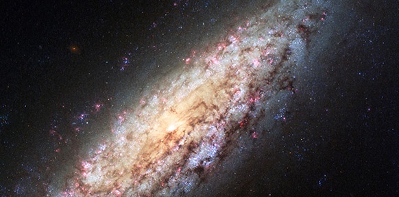 Hubble-Bild (Picture of the day, 15. Juni) "Lost-In-Space galaxy"