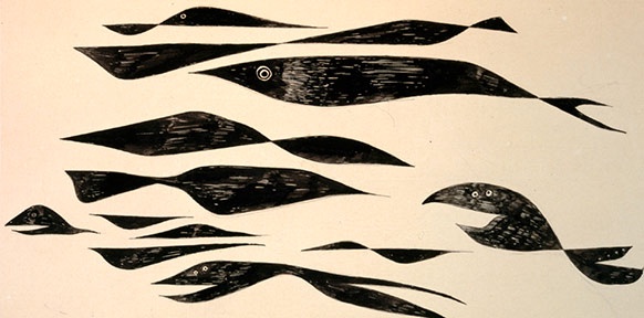 Wandernde Fische (Ausschnitt)