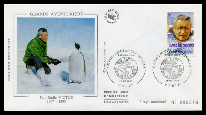 Der französische Polarforscher Paul-Émile Victor war ein französischer Polarforscher, Ethnologe und Schriftsteller. Er initiierte die französischen Polarexpeditionen nach dem Zweiten Weltkrieg. 