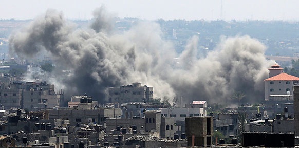 Rauchwolken über Gaza