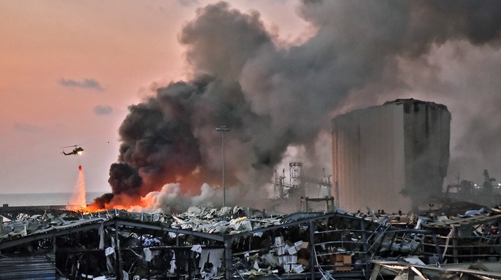 Explosion, Beirut, August 2020