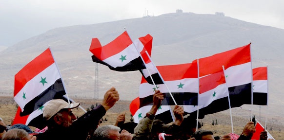 Syrische Flaggen