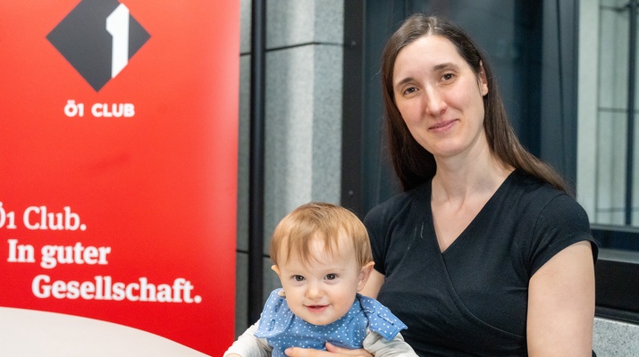 Ö1 Club-Mitglied Larissa Dauchner mit Sohn