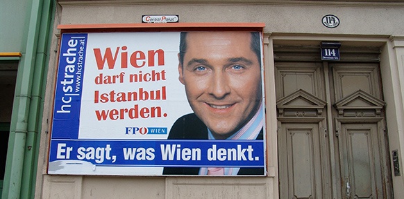 Wahlplakat der Wiener FPÖ aus dem Jahre 2005