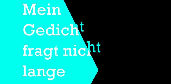 VOLAND & QUIST "Mein Gedicht fregt nicht lange"