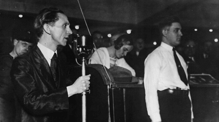 Goebbels spricht im Sportpalast