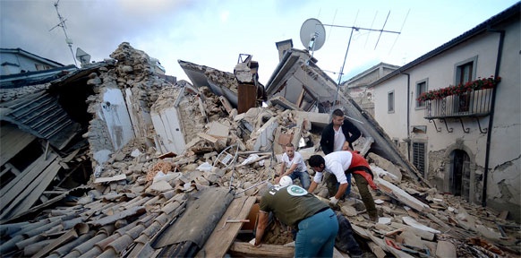 APA/AFP/FILIPPO MONTEFORTE Zerstörte Stadt