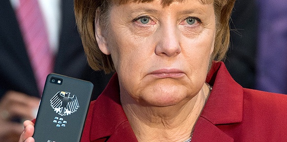 Das Handy der deutschen Kanzlerin Angela Merkel