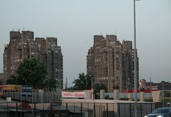 Block-Architektur, Novi Beograd. Einer von 70 Blöcken.