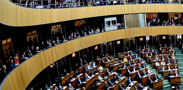 Plenarsaal des Nationalrats in Wien