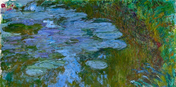 Claude Monet, Seerosen, 1914-1917 (Bildausschnitt)
