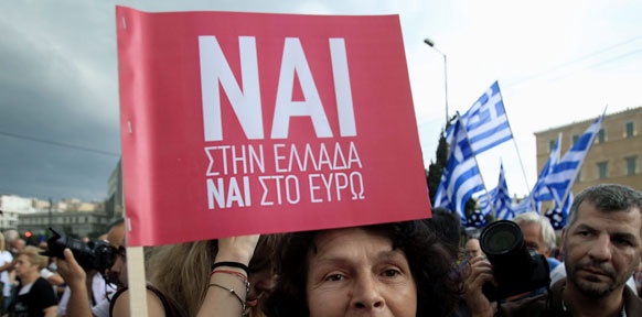 Ja-Demo in Athen