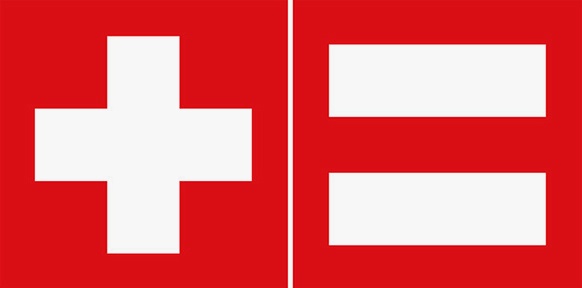 Ausstellungssujet: Schweiz + Österreich = Design