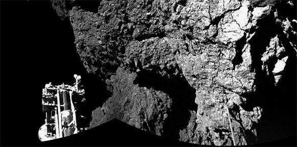 ESA/ROSETTA/PHILAE/CIVA Philae ist gelandet