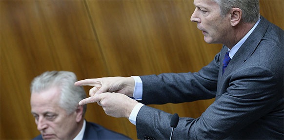 APA/ROBERT JÄGER Rudolf Hundstorfer und Reinhold Mitterlehner