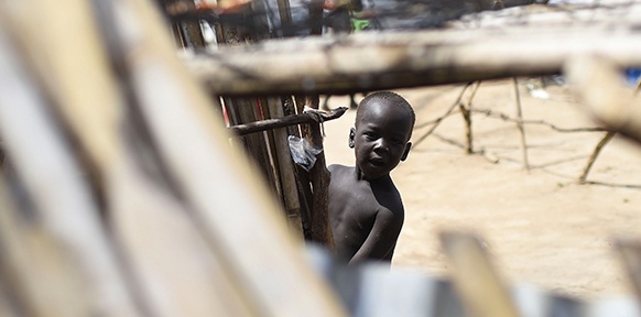 Kind im Flüchtlingslager