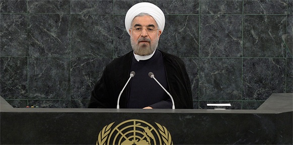 Irans Präsident Rohani am UN-Rednerpult