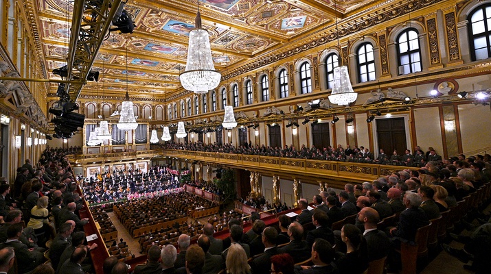 Der goldene Saal im Wiener Musikverein