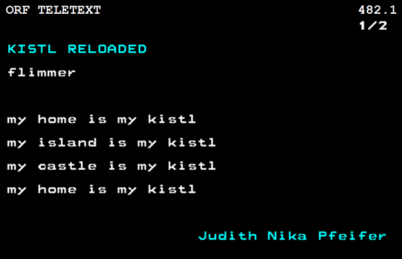 Screenshot des Gedichts "Kistl Reloaded"