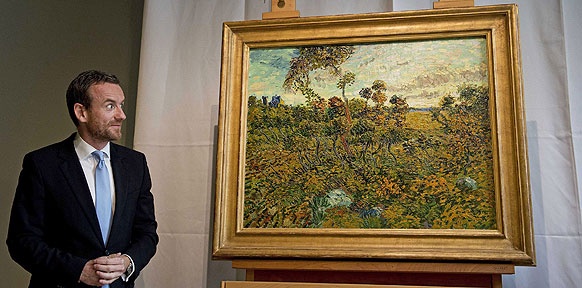 (C) EPA, KRAAK Alex Rueger, Direktor des Van Gogh-Museum, prasentiert das mutmaßliche Van Gogh-Gemälde
