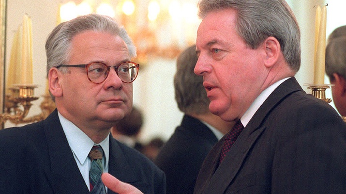 APA/ROBERT JÄGER Erhard Busek und Franz Vranitzky