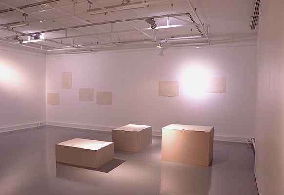 Einblick in die Ausstellung „leerstelle“  (November 2012)