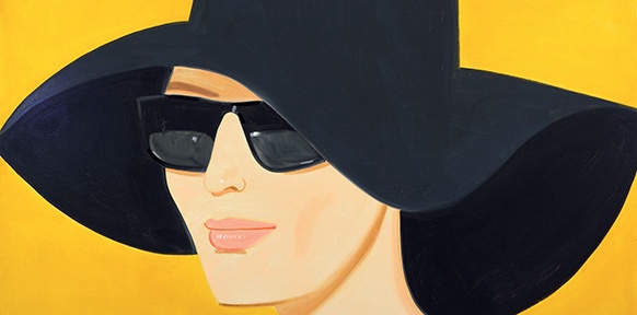 Alex Katz, Black Hat #2, 2010