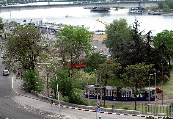 Straßenbahn-Wendestelle.
