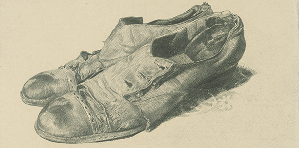 Zerschlissene Schuhe