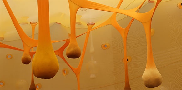 ERNESTO NETO, FOTO: CHRISTIAN REDTENBACHER Hängeinstallation