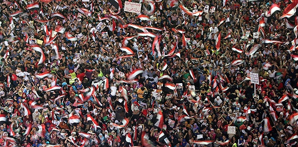 Demonstranten in Kairo