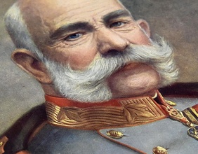 Eine Illustrierte mit dem Bild von Kaiser Franz Joseph I. auf einer Titelseite