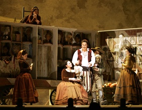Szene aus "The Barber of Seville", Aufführung aus dem Jahr 2006