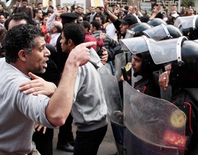 Demonstranten in Kairo, 2011