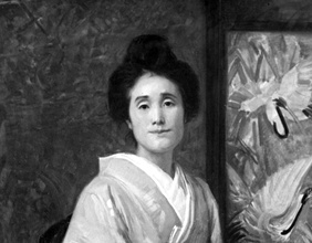 Mitsuko Coudenhove-Kalergi - Gemälde (Ausschnitt) von Carl Theodor von Blaas