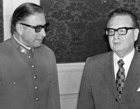 Augusto Pinochet und Salvador Allende, 23. August 1973
