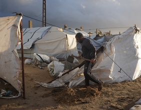 Zeltstadt im Gazastreifen