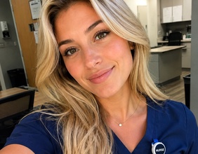 KI-generiertes Bild: Die Krankenschwester Emily Hart