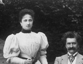 Adele Deutsch und Johann Strauss Sohn
