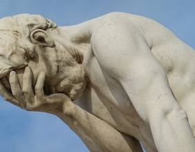 Paris, Statue von Kain (Kain und Abel) von Vidal Henri im Jardin des Tuileries