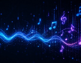 KI-generiertes Bild zum Thema Musik