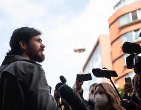 Franco A., 2021 vor Presse