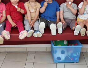Betreute, ukrainische Kinder